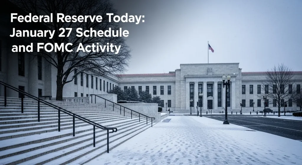 Federal Reserve Today: January 27 Schedule, Data Releases, and FOMC Activity