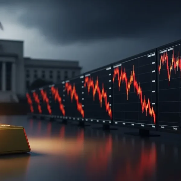 U.S. Stock Futures Slip as Gold Hits Record Ahead of Fed Decision