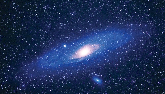 A galaxy 5 million light years away