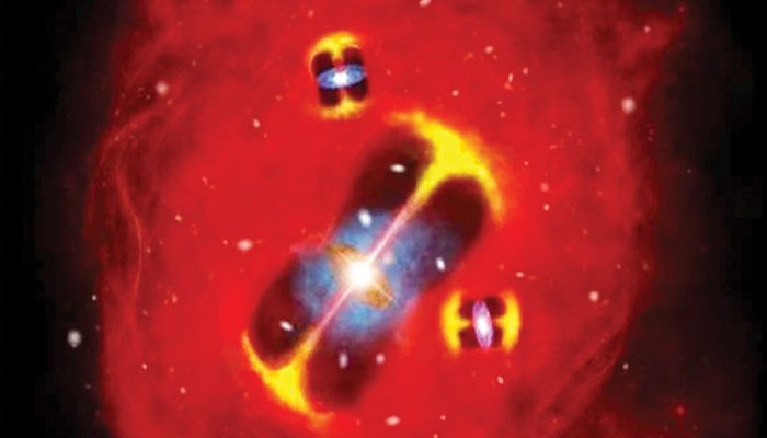 Observation of the gas formed at the beginning of the universe