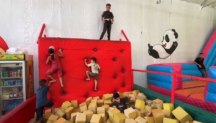 Horrors of war in Gaza, ‘Jump City’ brings joy to children’s faces