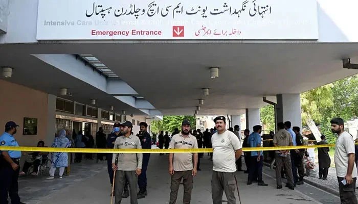 Tents are set up outside Pims Hospital, complaints of citizens will be heard