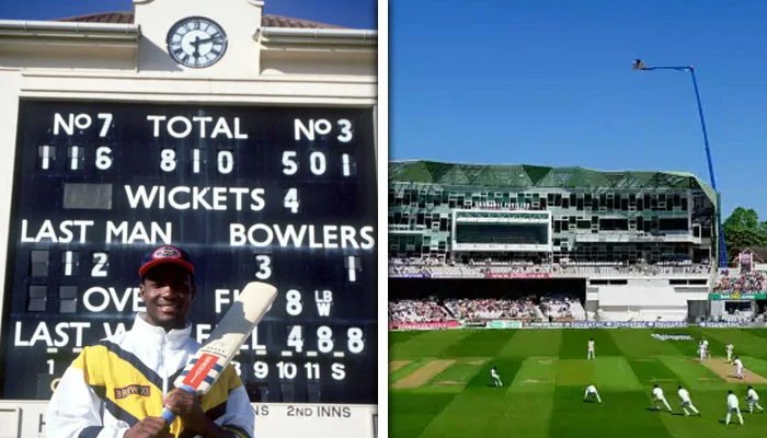 Edgbaston hosts the highest individual score in the history of first-class cricket, 501 runs