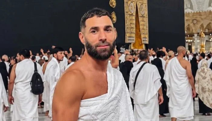 French footballer Karim Benzema shared a picture of Umrah payment