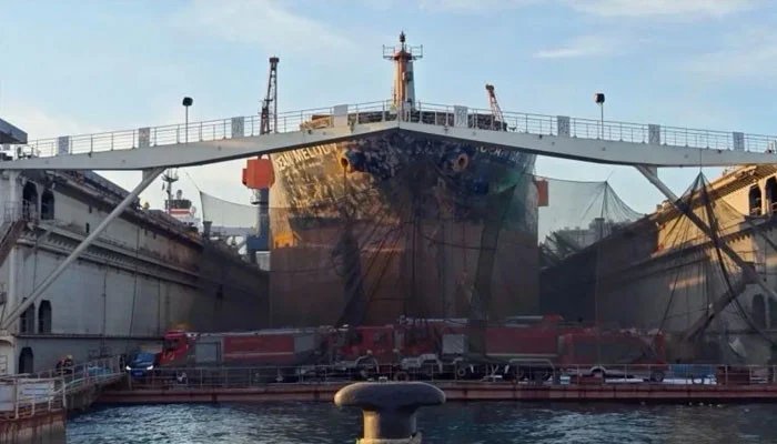 China: Fire on foreign ship, 20 people killed