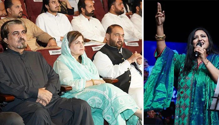 Saira Peter’s brilliant performance on the opera Dhamaal, the federal minister also moved