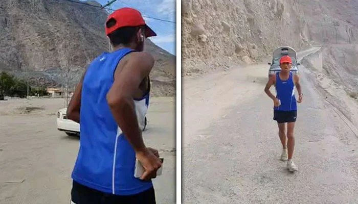 The journey of the young runner from Lahore to Skardu continues even after 16 days