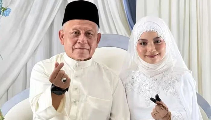 72-year-old Malaysian football legend married 20-year-old girl