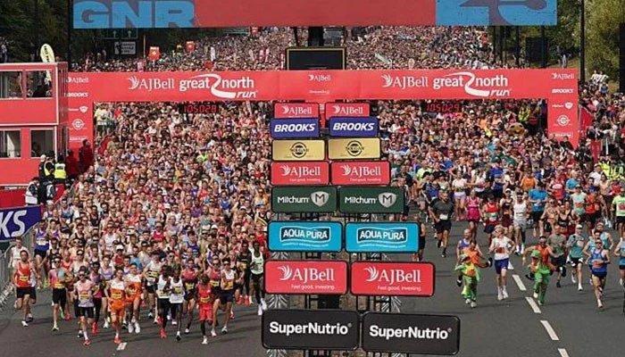 Two 25-year-old runners have died during the Great North Run, organizers say