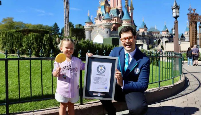 A 3-year-old girl has set a Guinness World Record by visiting all the Disney parks in the world